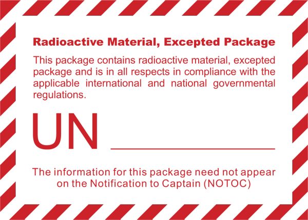 RRE-Radioactive-Material-Excepted-Package