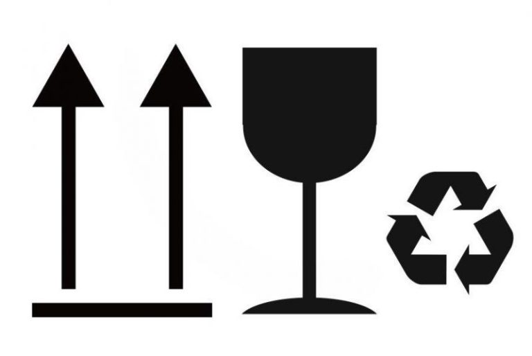Richtungspfeil-Glas-Recycling