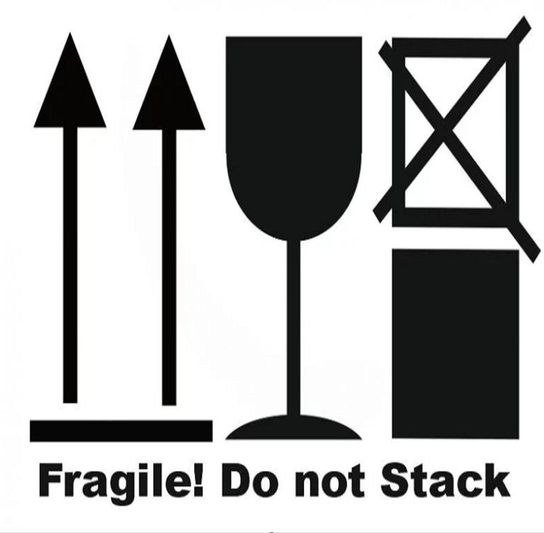 fragile do not stack neu